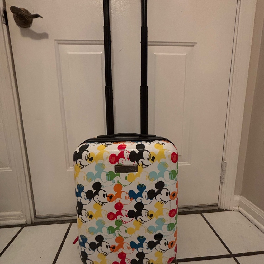 Disney Multicolor Mickey Mouse Luggage